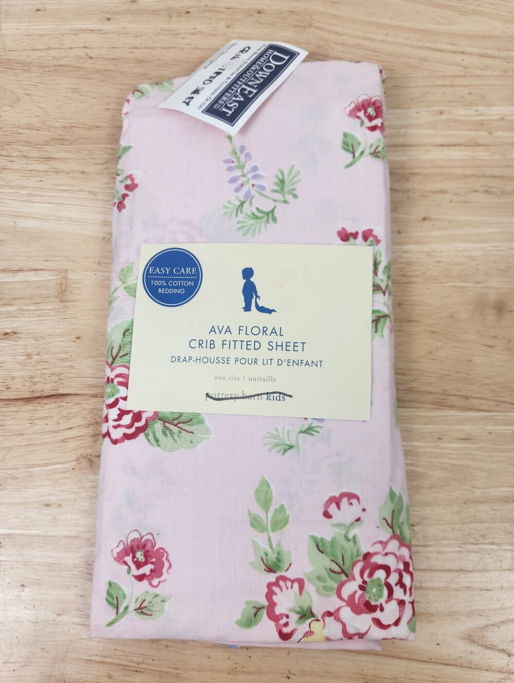 Pottery Barn Kids Ava Floral Crib Fitted Sheet 100% Cotton NOS Cottagecore